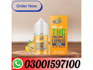 New CBD+ 9 THC Vape Juice: Pineapple Express  Hybrid In Islamabad - 03001597100