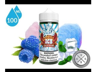 نكهة رول ابز بطعم حلاوة الكاندي ايس 60 مل ROLL UPZ BLUE COTTON CANDY 60ML