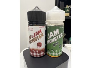 جام مونستر jam monster فراوله بالفول السوداني و تفاح